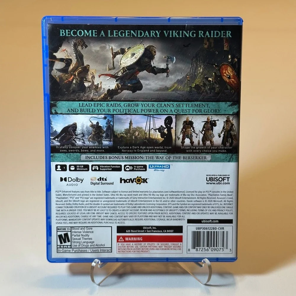 Assassin's‎ Creed Valhalla Sony PlayStation 5 PS5 Video Game